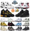 Hommes Basketball 4 Chaussures 4S Militaire Black Cat University Bleu Rouge Thunder Lightning Blanc Oreo Sail Midnight Navy Neon Hommes Femmes Baskets Sports de plein air Baskets