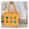 Charms Bag Compatible With Bogg Insert Decorative Alphabet Lettering For Personalize Your Beach Tote Rubber Let Drop Delivery Otngh