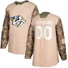 Nashville Predators Camo Veterans Day Practice Jerseys 9 Filip Forsberg 59 Roman Josi 35 Rinne Custom Dowolne nume