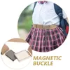 Belts 3 Pcs Children's Belt Kids Black Magnets Optional Girls Uniform Decorative Cloth Waist Boys Magnetic