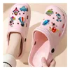 Pièces de chaussures, accessoires de dessin animé, breloques mignonnes pour sabots, sandales, tasses à lait, décoration en Pvc Kawaii, livraison directe Jibz Otman