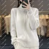 2024 Women's Y2K Cardigan Sweater, Padded Solid Wool, Zip Front, Loose Knit Bottom, Cosy Cotton Blend, Slim Fit, S-XXL, Cream Green Tan Grey White Black