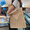 Saco de luxo sacos de designer marcas letras ocas ráfia palha tote moda cartão titular papel tecido mulheres sacos de ombro verão praia bolsa sacoch6