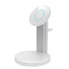 Ny 3 i 1 magnetiskt trådlöst laddningsstativ för Magsafe iPhone Samsung Airpods Iwatch Smartphone Magnetic Wireless Fast Charging Station mobiltelefonladdare