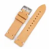 Watch Bands Genuine Leather Strap Accessories Handmade Stitched Watchbands 18mm 20mm 22mm Coffee Black Bracelets Band