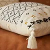 Kissen-Überwurf-Bezüge, Boho-dekorativer, getufteter Bezug, handgewebter Quasten-Baumwollbezug für Sofa, Bett, nordische Heimdekoration