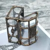 Storage Boxes Vintage Transparent Pirate Chest Crystal Gem Jewelry Box Storage Box Organizer Trinket Keepsake Chest Home Decoration 231208