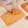 Chopping Blocks Liflicon Cutting Board Natural Wood Fiber Cutting Mats Non-Slip for Meal Prep Kitchen Chopping Boards 231207