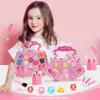 Beauty Fashion 1 Set Makeup Case Handbags Cosmetic Princess Toy Pretend Play Kids Girl Birthday Gift Toys 231207