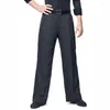 Stage Wear National Standard Social Practice Performance Suit With Double-sided Satin Stripe Men's Modern Dance Pants