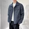 Vestes pour hommes 2023 printemps automne tendance personnalisé brodé paillettes manteau décontracté mâle décontracté lâche Cardigns vêtements à la mode