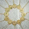 12 sterrenbeelden sterrenbeeld beeldje munt ketting in 925 sterling zilver horoscopen vrouwelijke sieraden gouden medaille ketting vrouwen CX263A