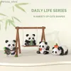 Blocks Creative DIY Assemable Animal Cute MINI Chinese Style Animal Panda Building Block Educational Boy Toys For Children Model Bricks R231208