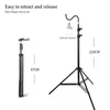 Cords Slings and Webbing 2m Light Stand Folding Telescoping Stativ Justerbar lättvikt Aluminium Golvlamphållare Outdoor Camping 231208