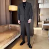 Herrdräkter (M-7XL) Högkvalitativ mode Plus-storlek Casual Suit (kostymbyxor) Tjock stjärnduk Business Two-Piece Set