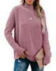 Sweater Women Cashmere Sweaters High Collar Solid Color Casual Fashion Pullover Long Sleeve Medium Bottom Top 258