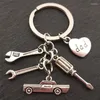 Porte-clés outil porte-clés mécanicien porte-clés cadeaux voiture amoureux cadeau outils papa père main Stampe Souvenir pour hommes Miri22334f