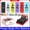 Autentica batteria Yocan Kodo Pro Mod 400mah Preriscaldamento batterie Tensione regolabile 1,8 V-4,2 V Per cartucce 510 Discussione Schermo OLED 6 colori 20 pz/scatola