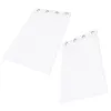 Rideau 2 pcs fenêts transparents extérieurs étanche à gaze décorative à l'intérieur drapé écran blanc rideaux élégants