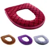 Toilet Seat Covers Winter Cover Plush Models Waterproof Universal Model Ring Washable Zipper Bathroom Mat