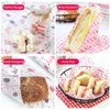 Ljus 10 50st Food Wax Paper Grade Grease Cake Wrappers Wrapping For Bread Candy Fries Oilpapp Kök Bakningsverktyg 231207