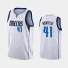 Dallas''mavericks''men Dwight Powell Luka Doncic Kristaps Porzingis Dirk Nowitzki White Custom Association Jersey