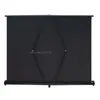 Projektionsskärmar Easy Open Mini Projection Screen 50-tum 16x9 Widescreen Ultra HD 3D Projector Display för handelsmöte 231207