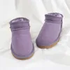 Snow Designer Slippers Kids Mini Children Winter Skids Ug Boot Fur Slipper Ankle Wool Australia Boots Size 21-35 S
