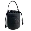 MLB Mini Bucket Bag Nowy szczotkowany czarny czarny zaawansowany nano torba perfum