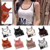 Camisoles & Tanks Women Seamless Crop Top Fitness Underwear U Shaped Sports Casual Soft Breathable Bra Tube Tops J9a3
