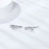 Nouveau Argent Sterling conçoit de belles boucles d'oreilles à crochet en diamant Moissanite pour les femmes