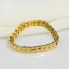 Chain Gold Plated Dubai Armband Bangle Love Heart Armband Femme Charm Female Bijoux Valentine S Day Gift for Women 231208