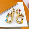 Boucle d'oreille à breloques pour femme, Vintage, élégance française, Simple, Hip Hop, ensemble de clips à Double os, boucles d'oreilles portuaires, livraison directe, bijoux Dhgvx