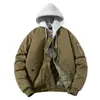Erkek Ceketler Sonbahar Kış Kış Kapşonlu Bombacı Ceket Erkekler Askeri Kalın Rüzgar Derbazı Çok Cep Hava Kuvvetleri Ceket Sokak Güzergah Beyzbol Ceketleri Erkek 231208