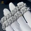 2023 Hot Sale Miami Cuban Chain Iced Out Moissanite Armband redo att skicka 925 Silver för män Gift Kvinnors charmarmband