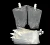 Hurtownia 1000pcs 250 500 ml stojak z plastikowym napojem torba opakowań torebka do napojów płynnych soków mleko torebki kawy zz