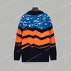 designer autumn luxury mens sweater clothing pullover slim fit knit casual sweatshirt geometry patchwork color print Male fashion woollen woolly jumper yf111913