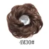 Synthetic Hair Chignons Blue 27# 30# 613# Hair Ring Ball Head Bun Hair Tendon High Temperature Fiber