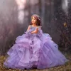 Sukienki dla dziewczynek sukienka kwiatowa elegancka księżniczka piłka pierwsza puszysta puszysta proc