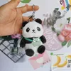 Porte-clés Panda en peluche, joli pendentif animaux, sac de Couple d'étudiant, décoration suspendue, jouet en peluche, vente en gros