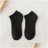 Chaussettes Bonneterie Femmes Couleur Unie Noir Blanc Gris Femmes Mi-Tube Printemps Et Été Respirant Tube Court Tube Moyen Sport Calcetines Otxb2