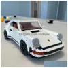 Bloki 1458pcs Techniczny Porscheed 911 Retro Racing Car High-Tech 10295 Model Building Fit Pojazd