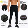 Sauna garnitur dla mężczyzn Set Set Spodnie Schowowanie długim rękawem Top Faint Kurtka Trening Fiess Leggings Fat Burner Gym