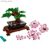 Blocks Bonsai Tree Flower Bouquet Perpetual Building Block Bricks Model Home Decoration Plant Potted Gift Kids Set Compatible 10281 R231208