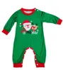 Familie Bijpassende Outfits Look Kerst Pyjama Set Kerstman Elanden Print Ouderkind 2 Stuks Pak Baby Hond Romper Jaar Kleding 231207