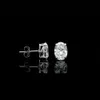 Oval Cut Solitaire Moissanite Diamond EngagementとWedding Earring