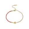 Live Broadcast Versatile Red Rope Splicing Snake Bone Chain Titanium Steel Gold Non Fading Jewelry Women's Bracelet