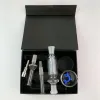 Door Zee NC Glas Kits 10mm Gezamenlijke Titanium Tips Pijpen Nagel Mini Olie Dab Rigs Nector Collector Stro water Accessoires Pijpen NC01 LL