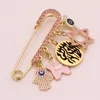 Pins Brooches ZKD Star of David Hebrew Je baby pink pin booch gift 231208