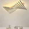 Nordic moderne LED Plafond Light Chandelier pour chambre à coucher salon salon créatif minimaliste lampe intérieure minimaliste